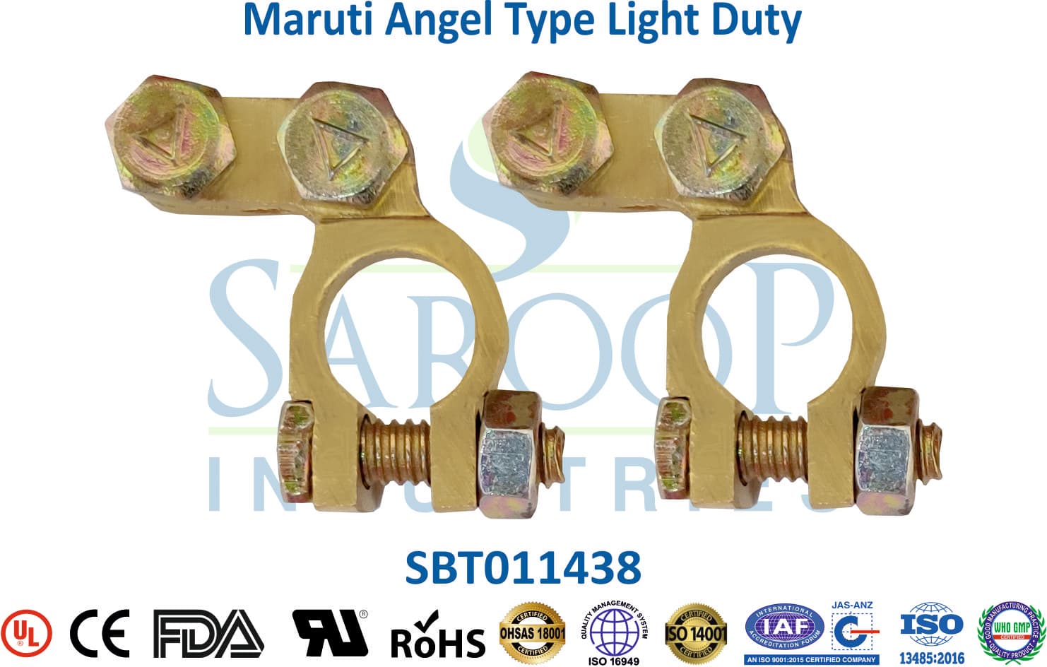 Brass Battery Terminal - Maruti Angel Type Light Duty (SBT011438) - 1