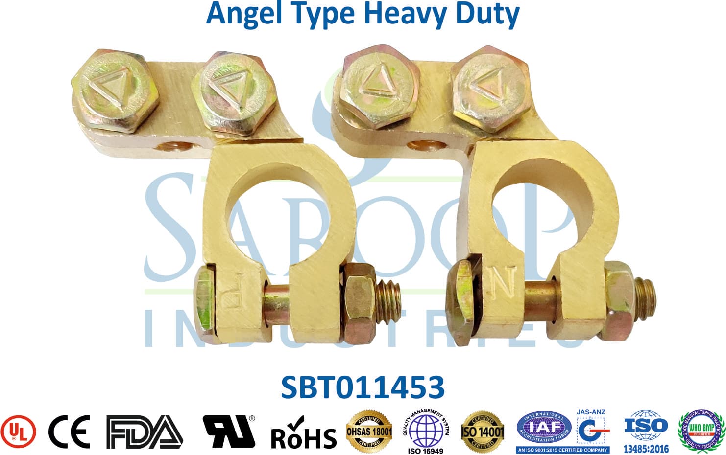 Brass Battery Terminal - Angel Type Heavy Duty (SBT011453) - 1