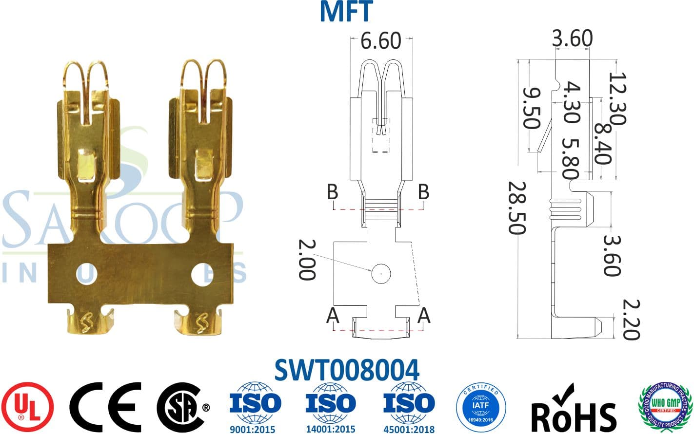 Fuse Series Terminal - MFT (SWT008004) - 1
