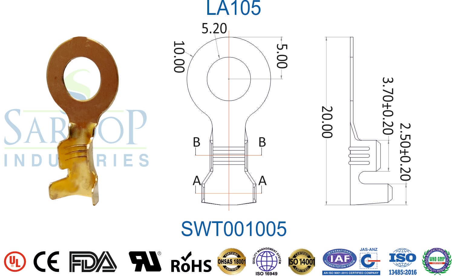 Ring Series Terminal - LA105 (SWT001005) - 1