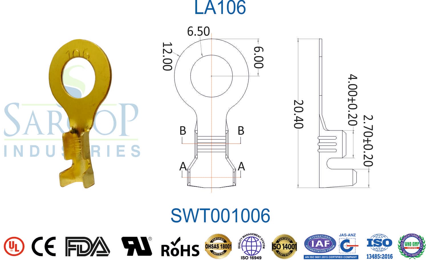 Ring Series Terminal - LA106 (SWT001006) - 1