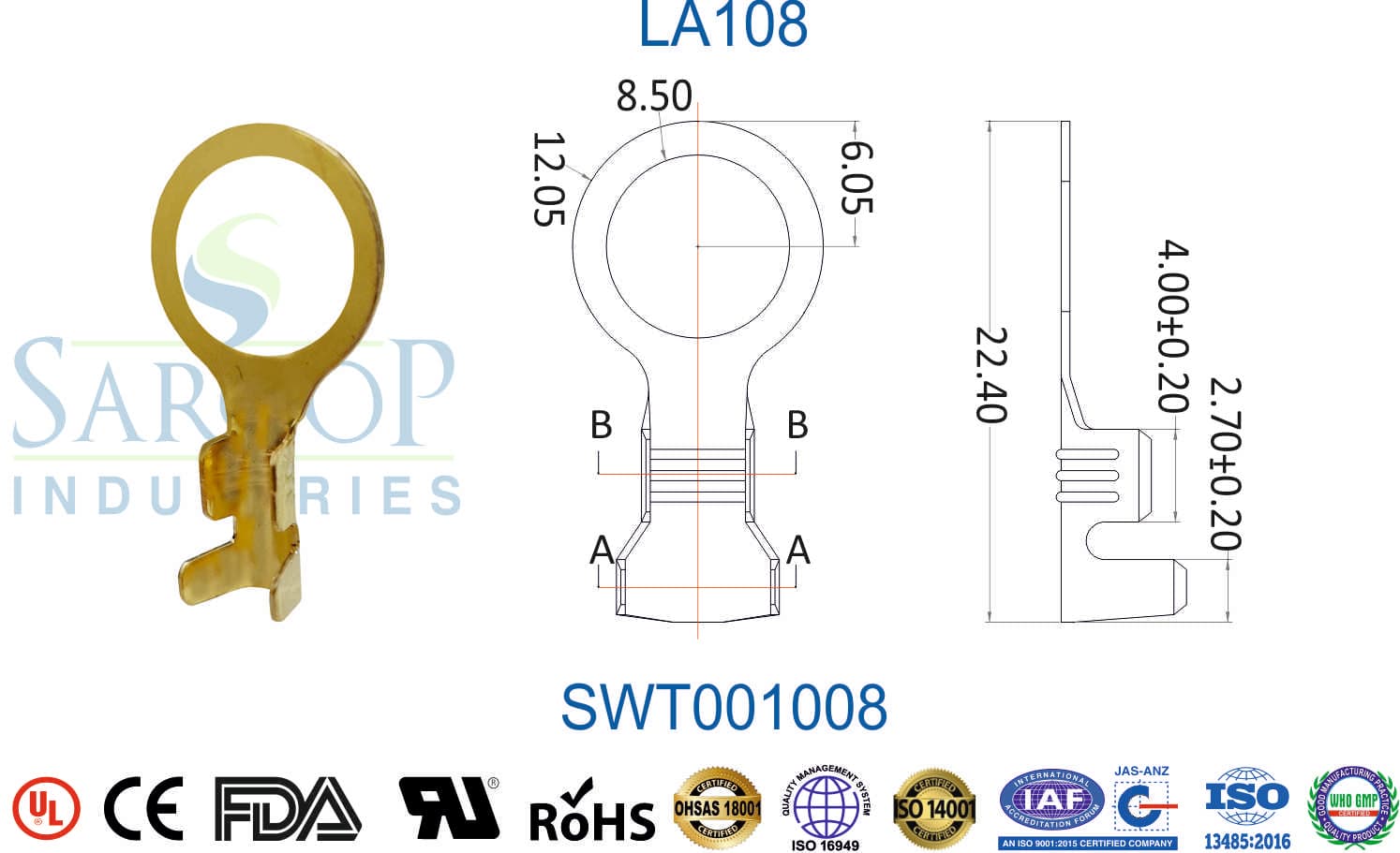 Ring Series Terminal - LA108 (SWT001008) - 1