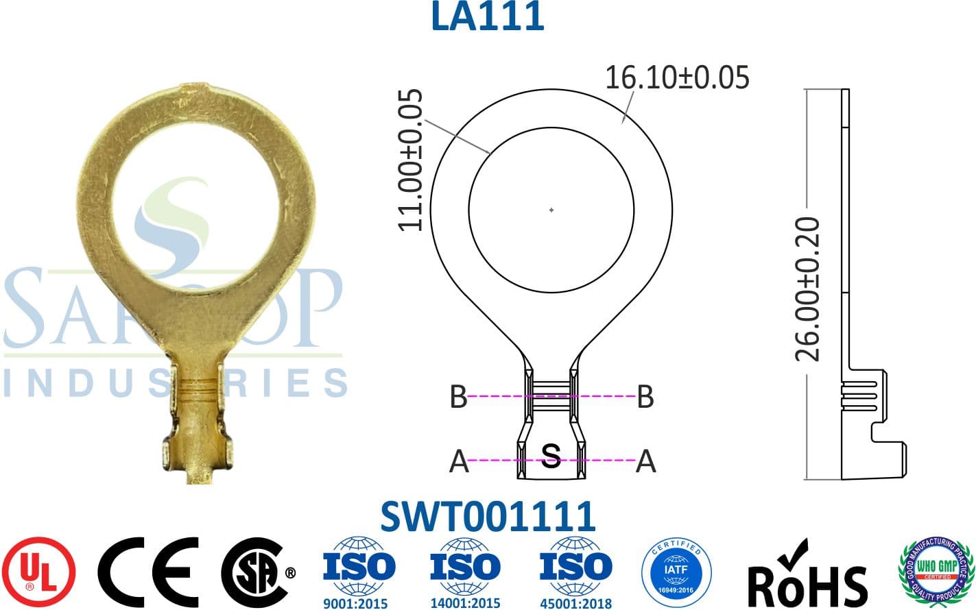 Ring Series Terminal - LA111 (SWT001111) - 1