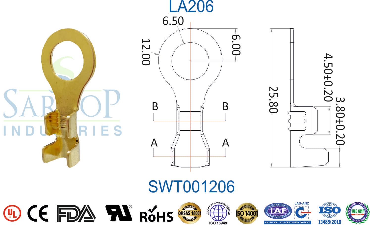 Ring Series Terminal - LA206 (SWT001206) - 1