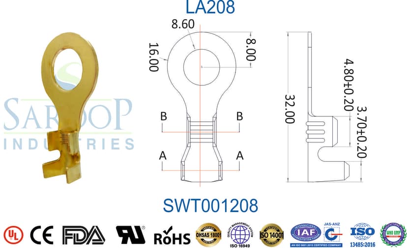 Ring Series Terminal - LA208 (SWT001208)