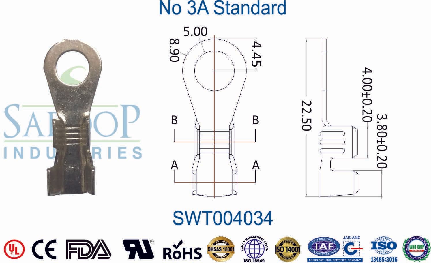 Ring Series Terminal - No 3A Standard (SWT004034) - 1