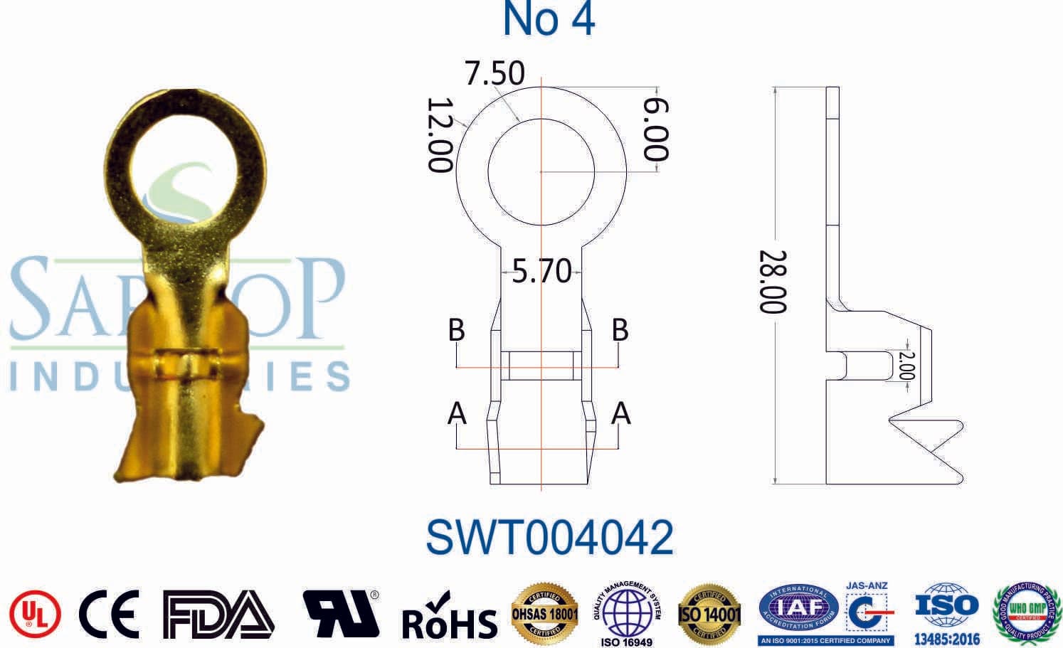 Ring Series Terminal - No 4 (SWT004042) - 1