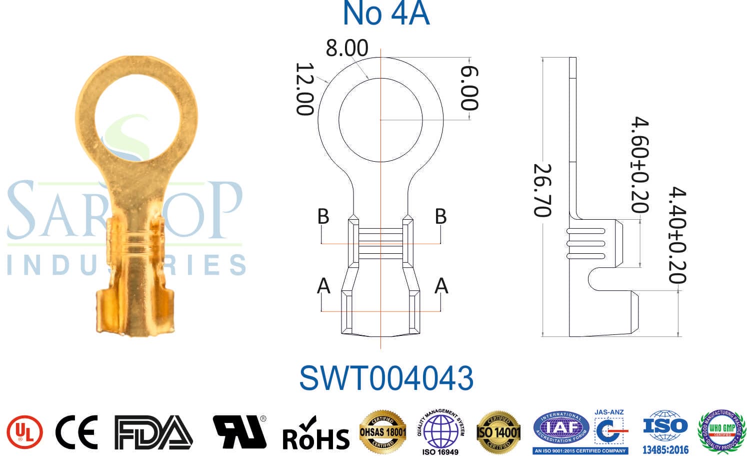 Ring Series Terminal - No 4A (SWT004043) - 1