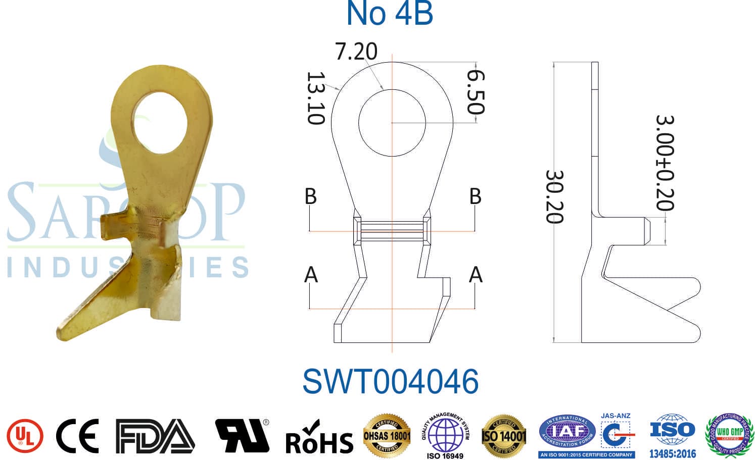 Ring Series Terminal - No 4B (SWT004046) - 1