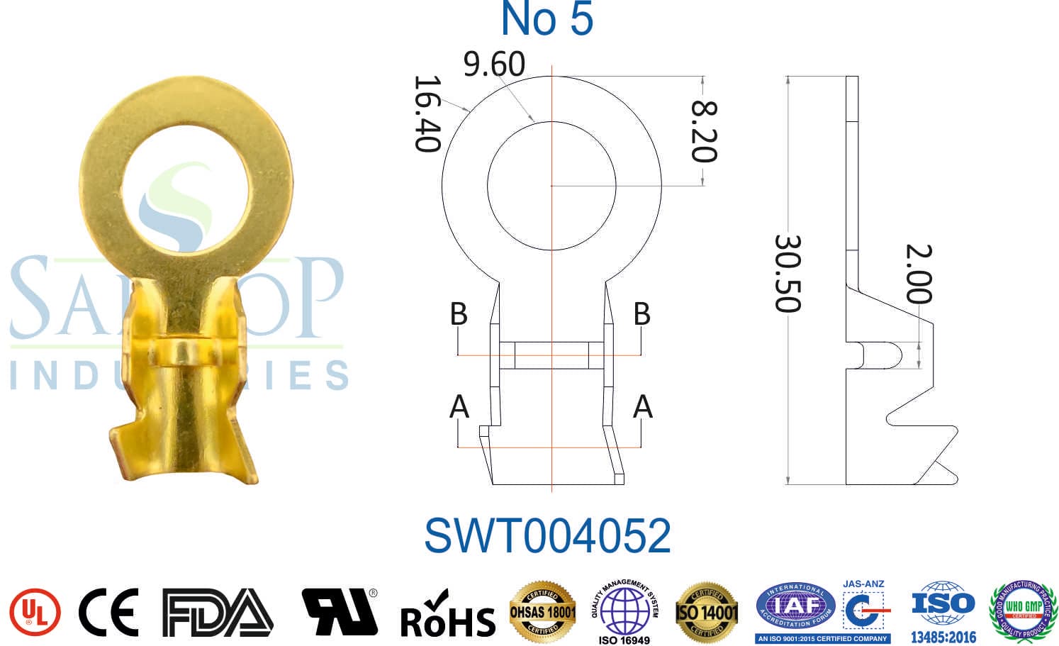 Ring Series Terminal - No 5 (SWT004052) - 1