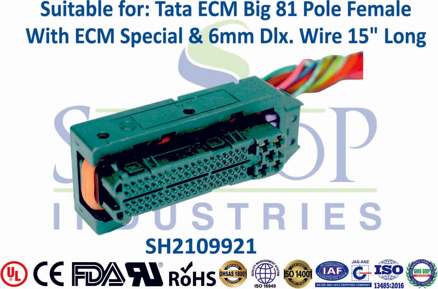 Ashok Leyland 62 Pole Male ECM - ECM & 5mm (15" Long) - 1