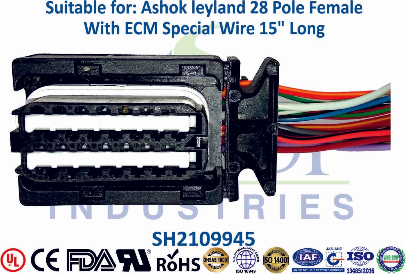 Tata ECM Big 81 Pole Female - ECM & 6mm (15" Long) - 1