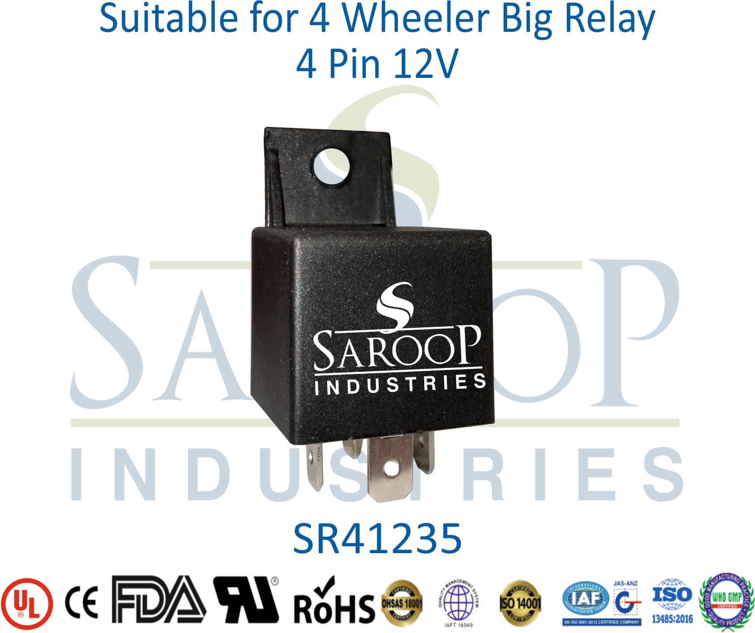 4 Wheeler Big Relay 4 Pin 12V - 1