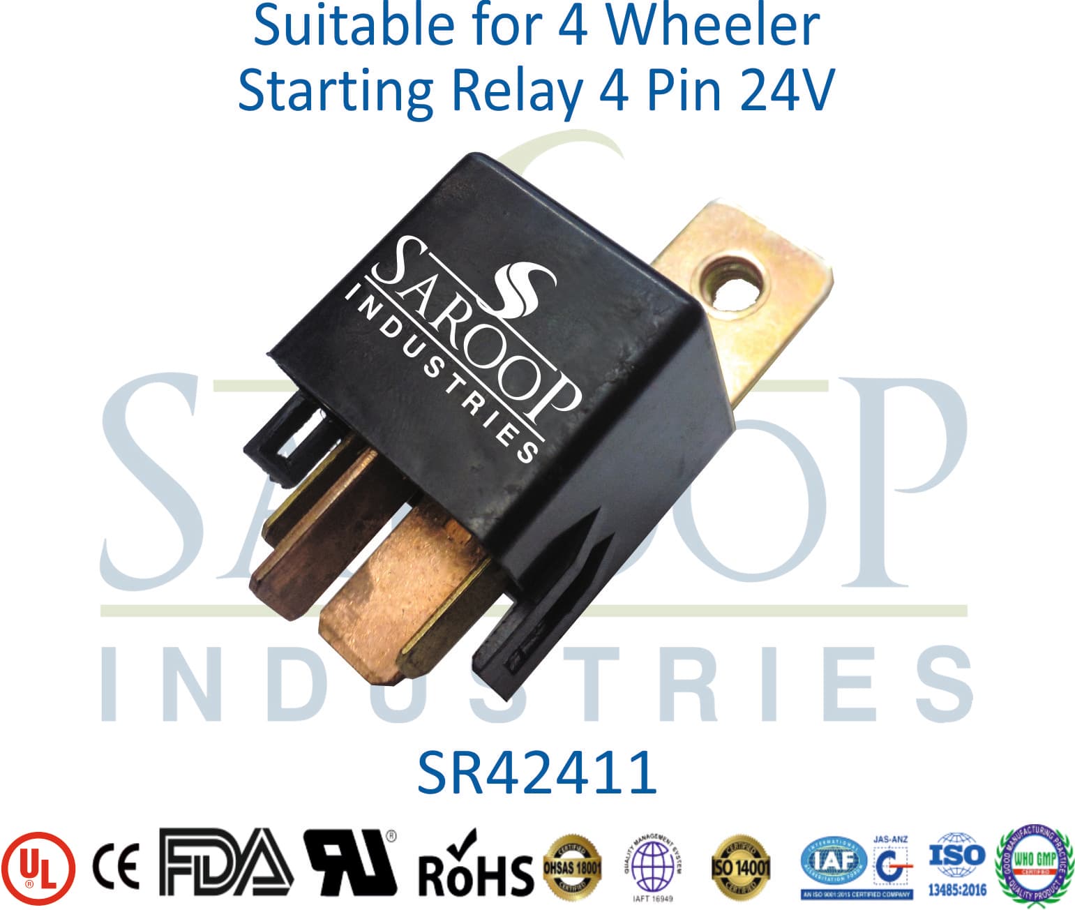 4 Wheeler Starting Relay 4 Pin 24V - 1