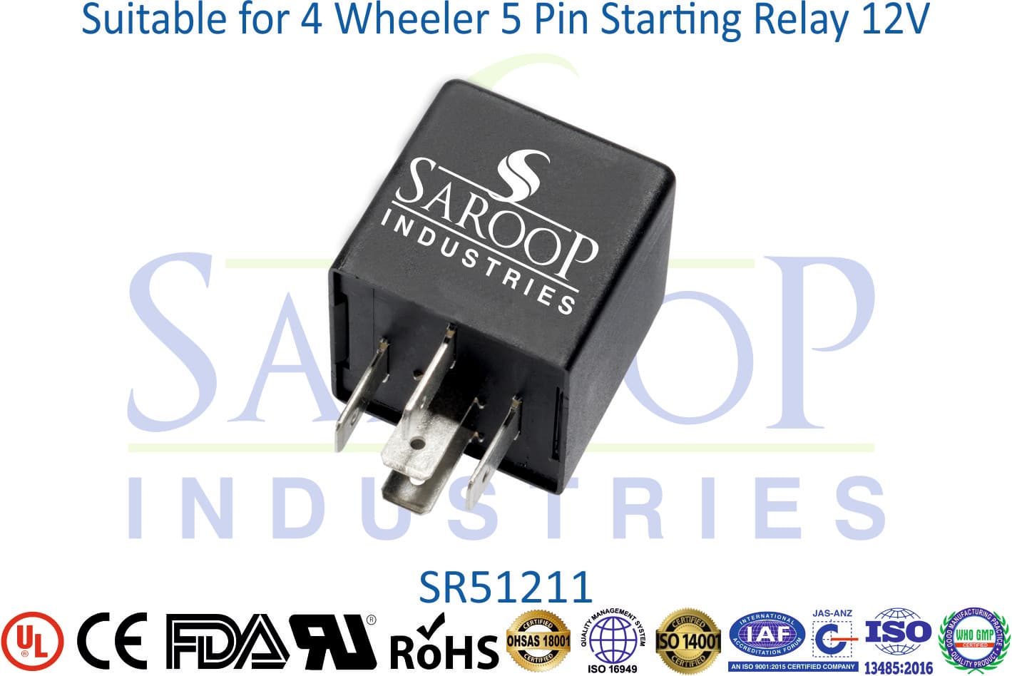 4 Wheeler 5 Pin Starting Relay 12V - 1