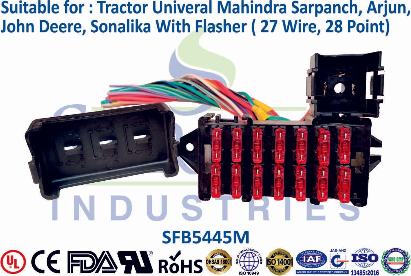 Tractor Universal Fuse Box (Mahindra/John Deere/Sonalika) - 1