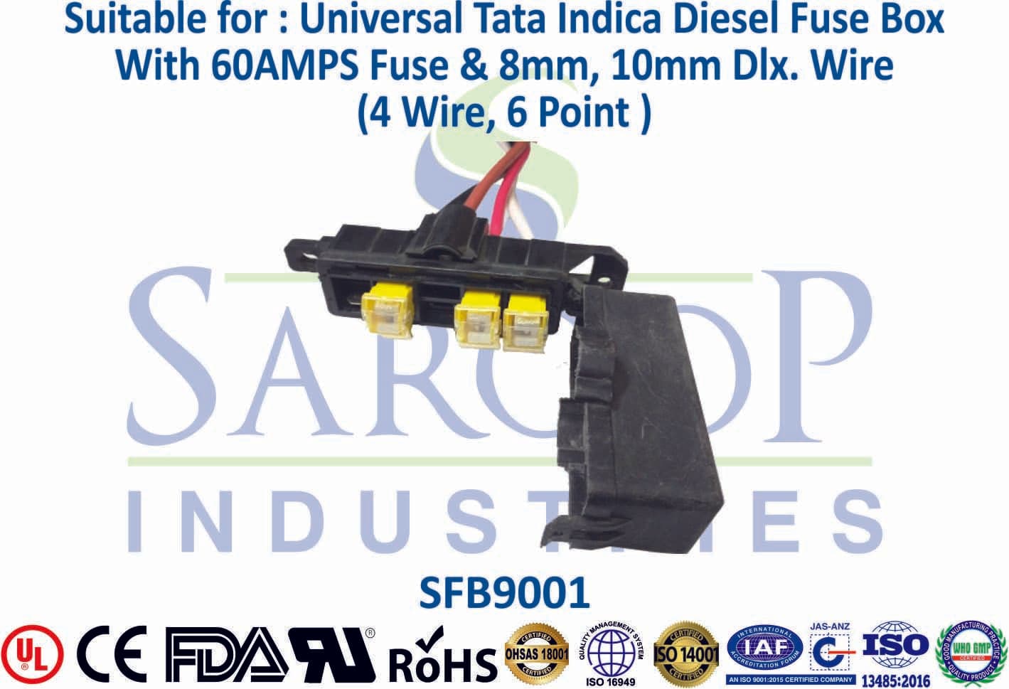 Tata Indica Diesel Fuse Box - 60A (4 Wire) - 1