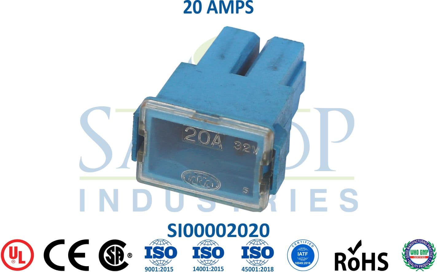 Slow Blow Female Fuse - 20 AMPS - 1