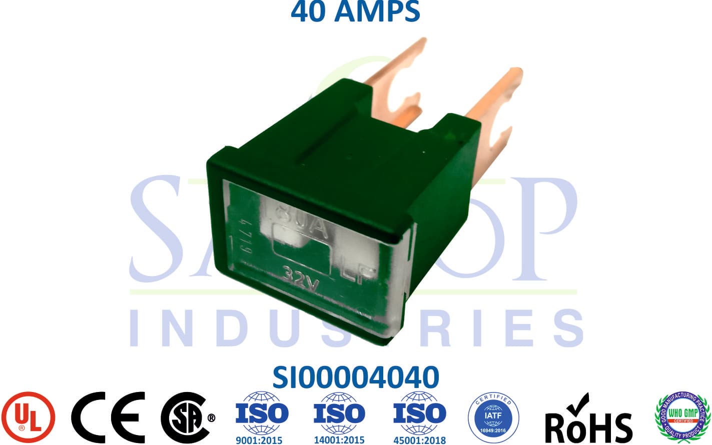 Slow Blow Male Fuse - 40 AMPS - 1