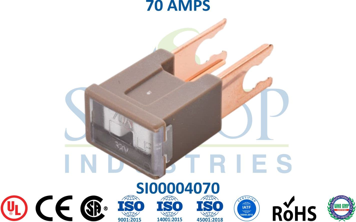 Slow Blow Male Fuse - 70 AMPS - 1