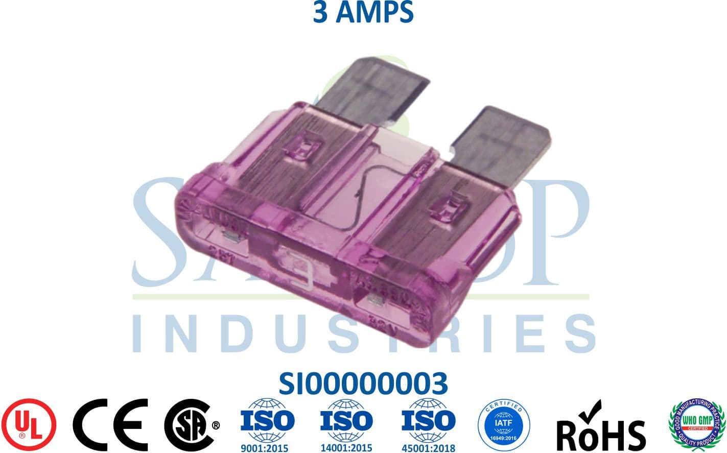 Standard Fuse - 3 AMPS - 1