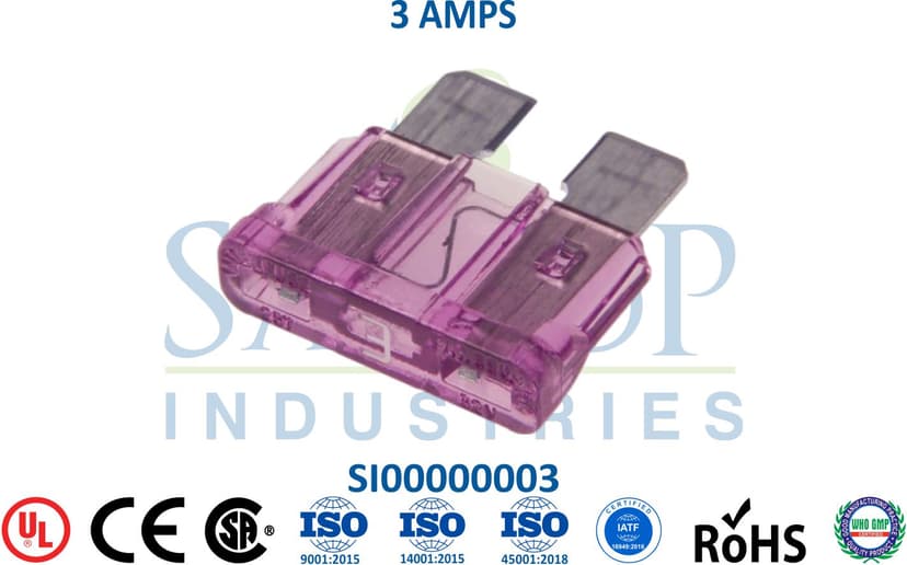 Standard Fuse - 3 AMPS