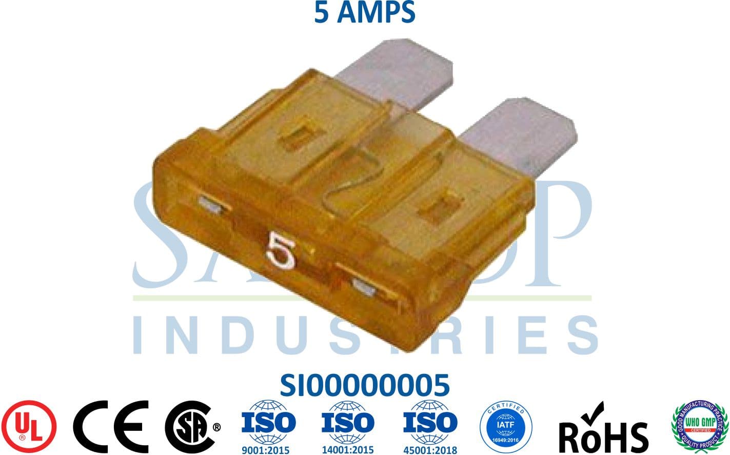 Standard Fuse - 5 AMPS - 1
