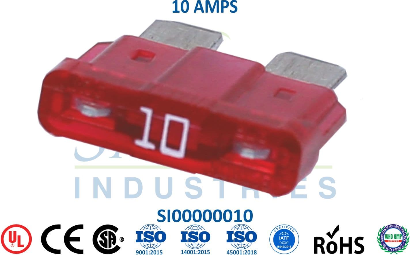 Standard Fuse - 10 AMPS - 1