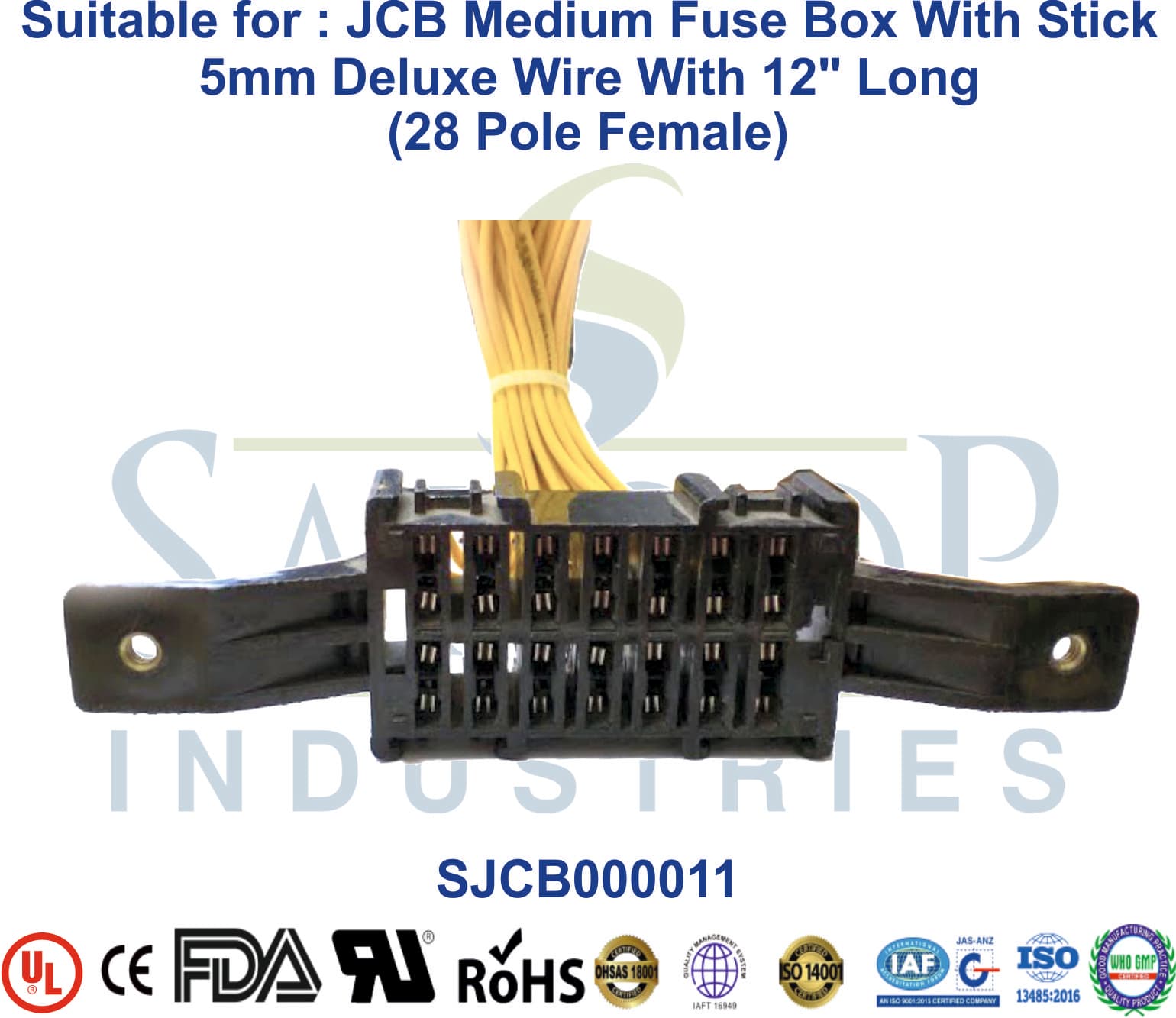 JCB 28 Pole Female Medium Fuse Box - 1