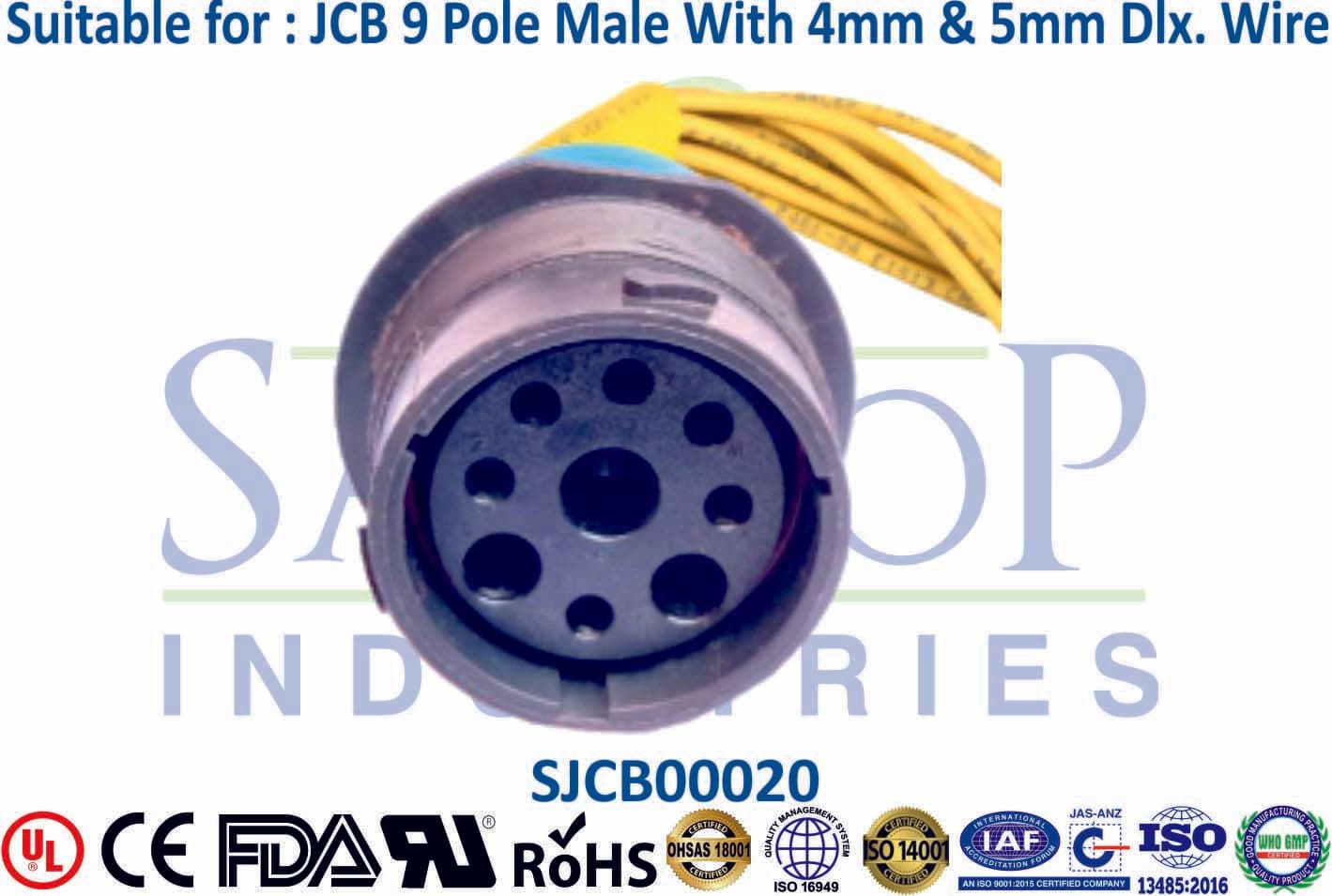 JCB Connector 9 Pole Male - 1