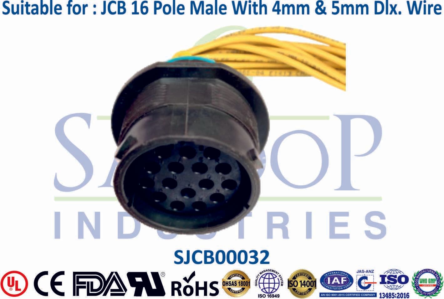 JCB Connector 18 Pole Male - 1
