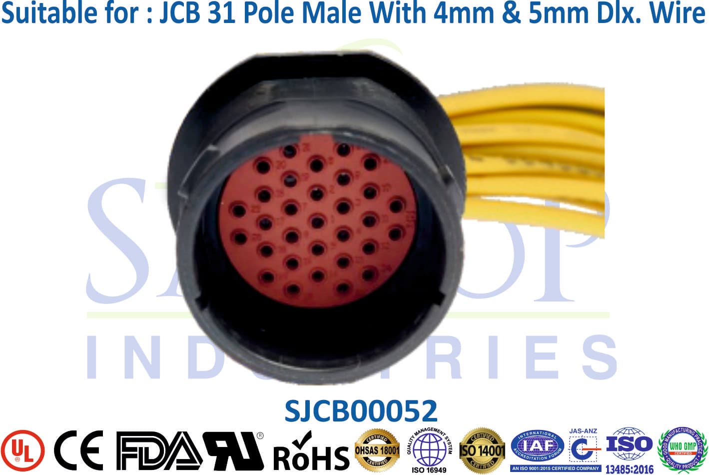 JCB Connector 21 Pole Male - 1
