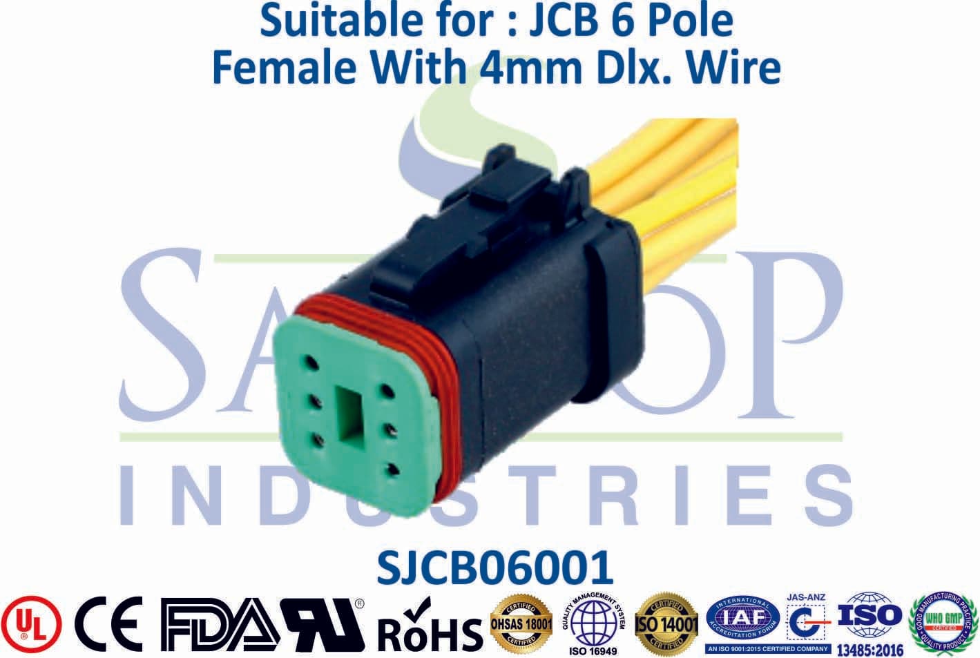 JCB Connector 6 Pole Female - 1