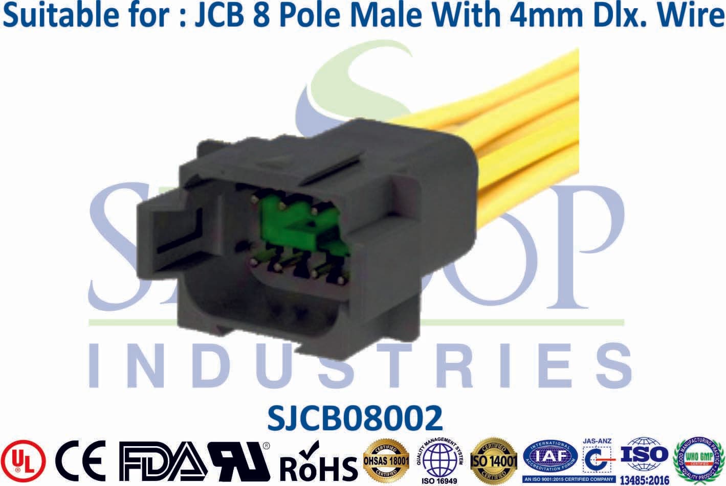 JCB Connector 8 Pole Male - 1