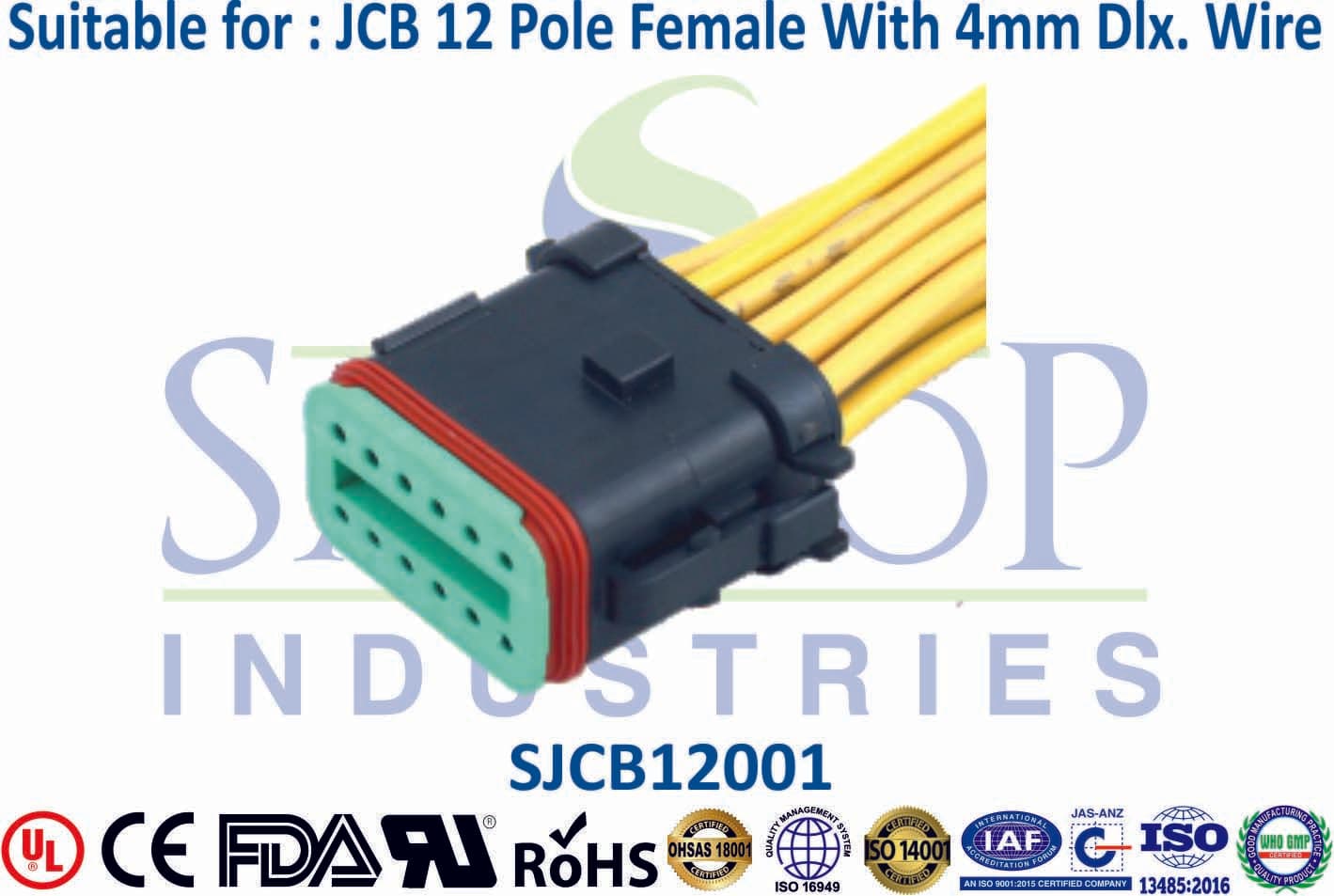 JCB Connector 12 Pole Female - 1