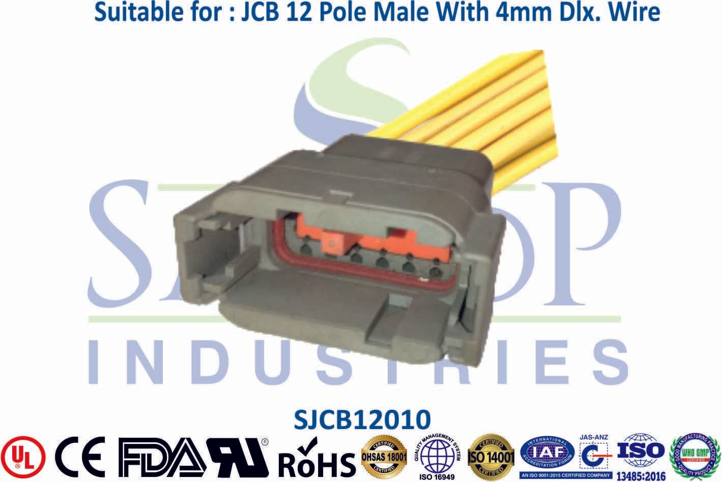 JCB Connector 12 Pole Male - Type 3 - 1