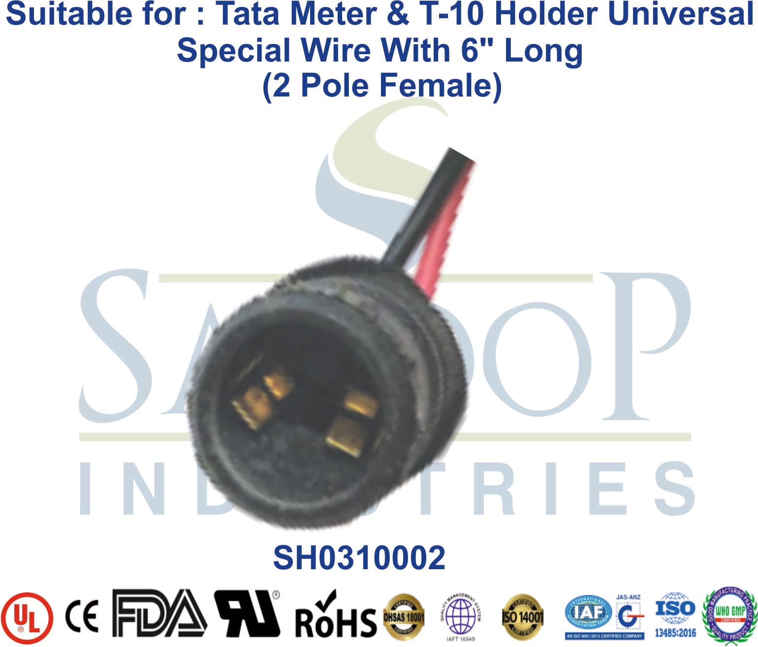 Tata Meter & T-10 Holder 2 Pole Female JPT - 1