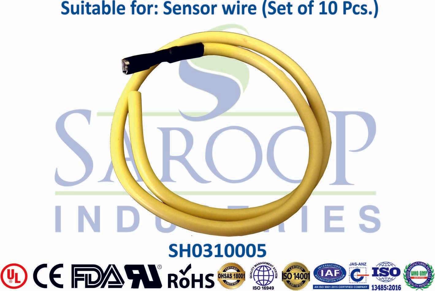 Sensor Wire 12" Long - 4mm Deluxe Wire with Fevikwik - 1