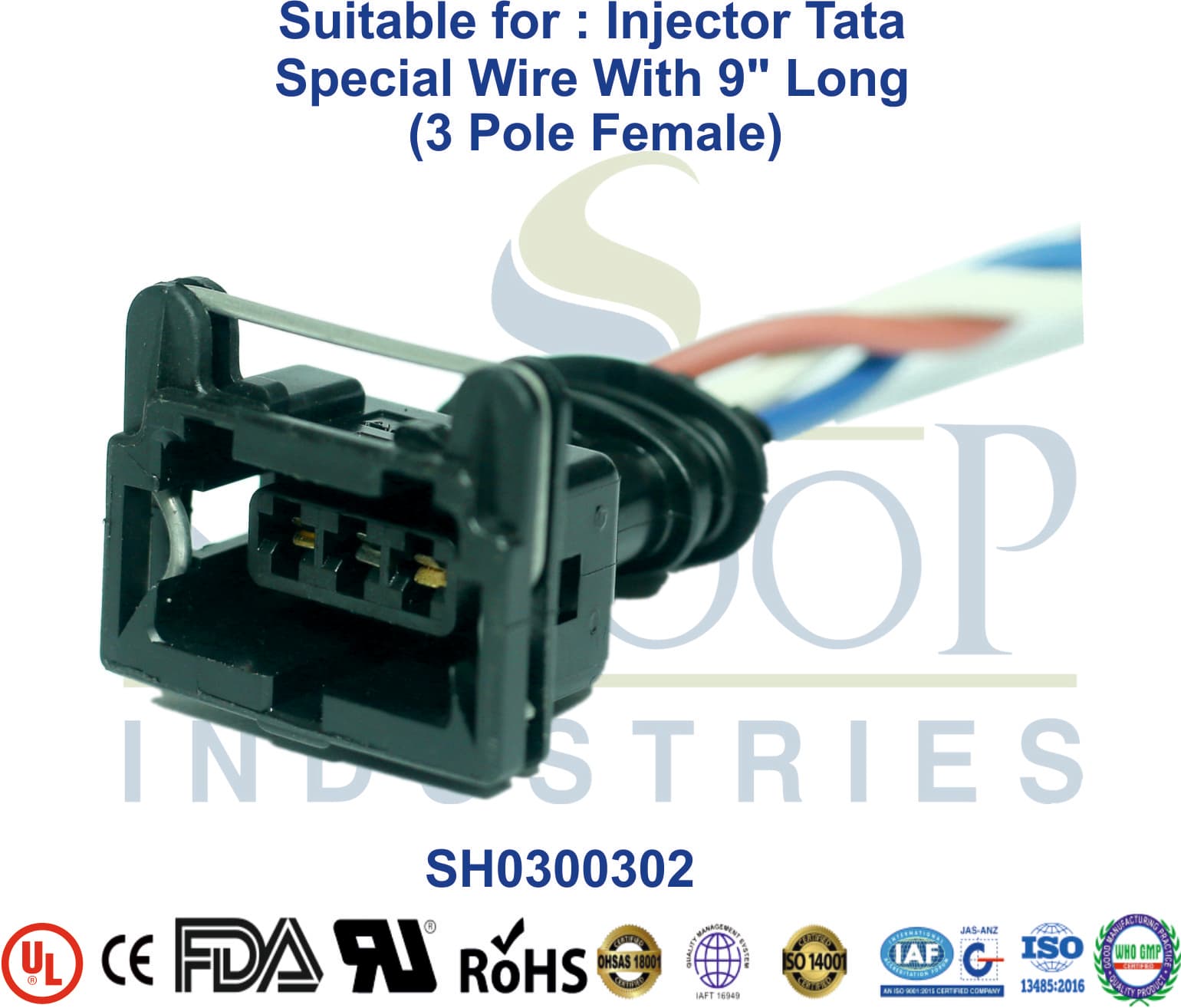 Injector Tata 3 Pole Female JPT - 1
