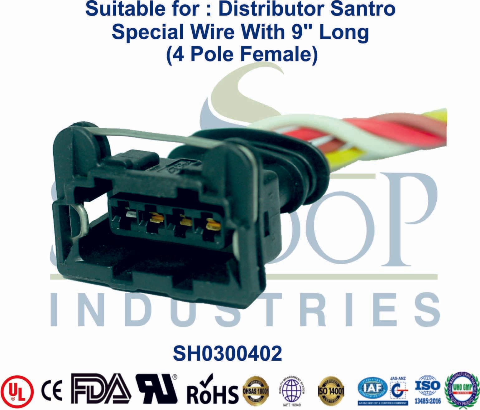 Distributor Santro 4 Pole Female JPT - 1