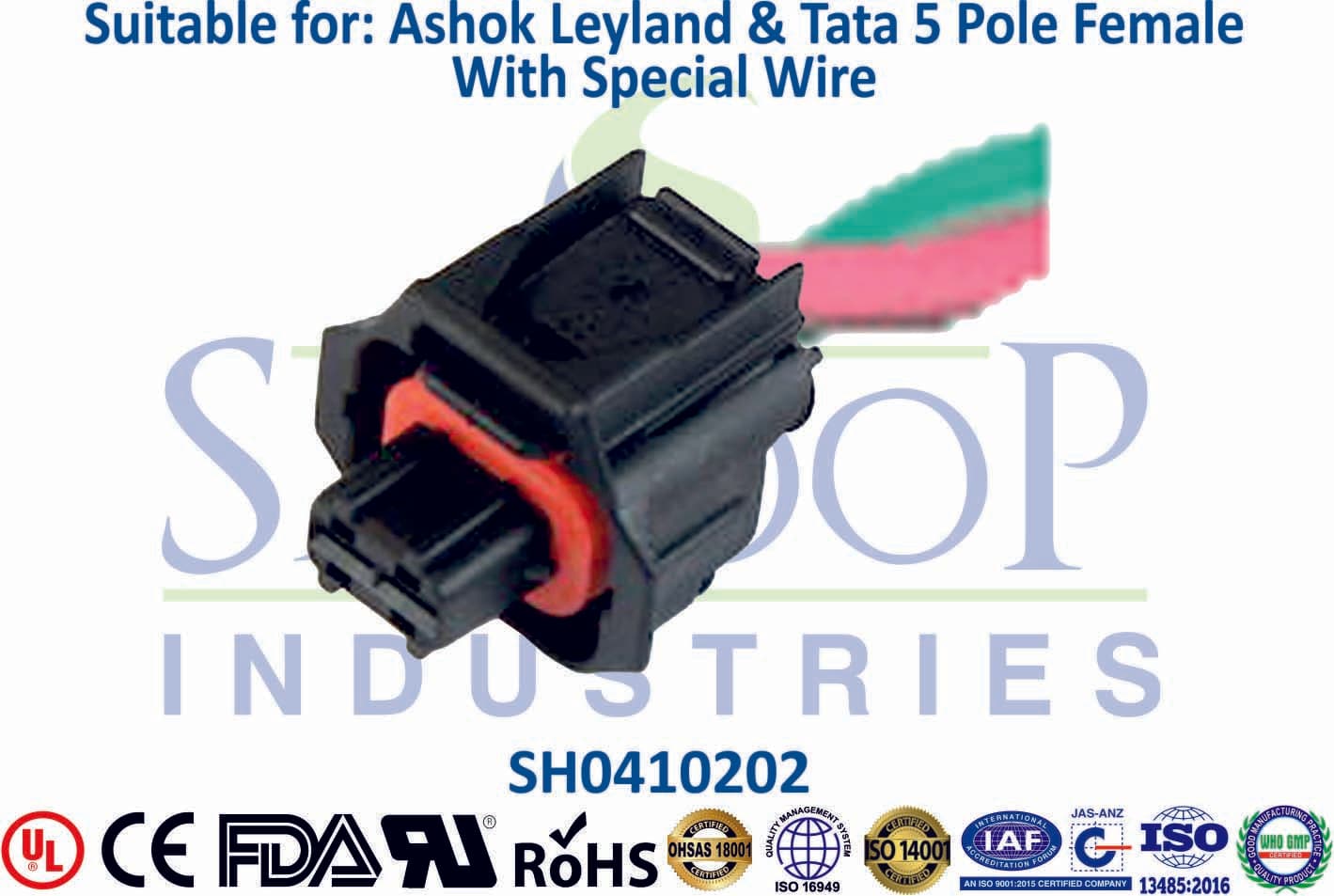Ashok Leyland & Tata 2 Pole Female - Sensor - 1