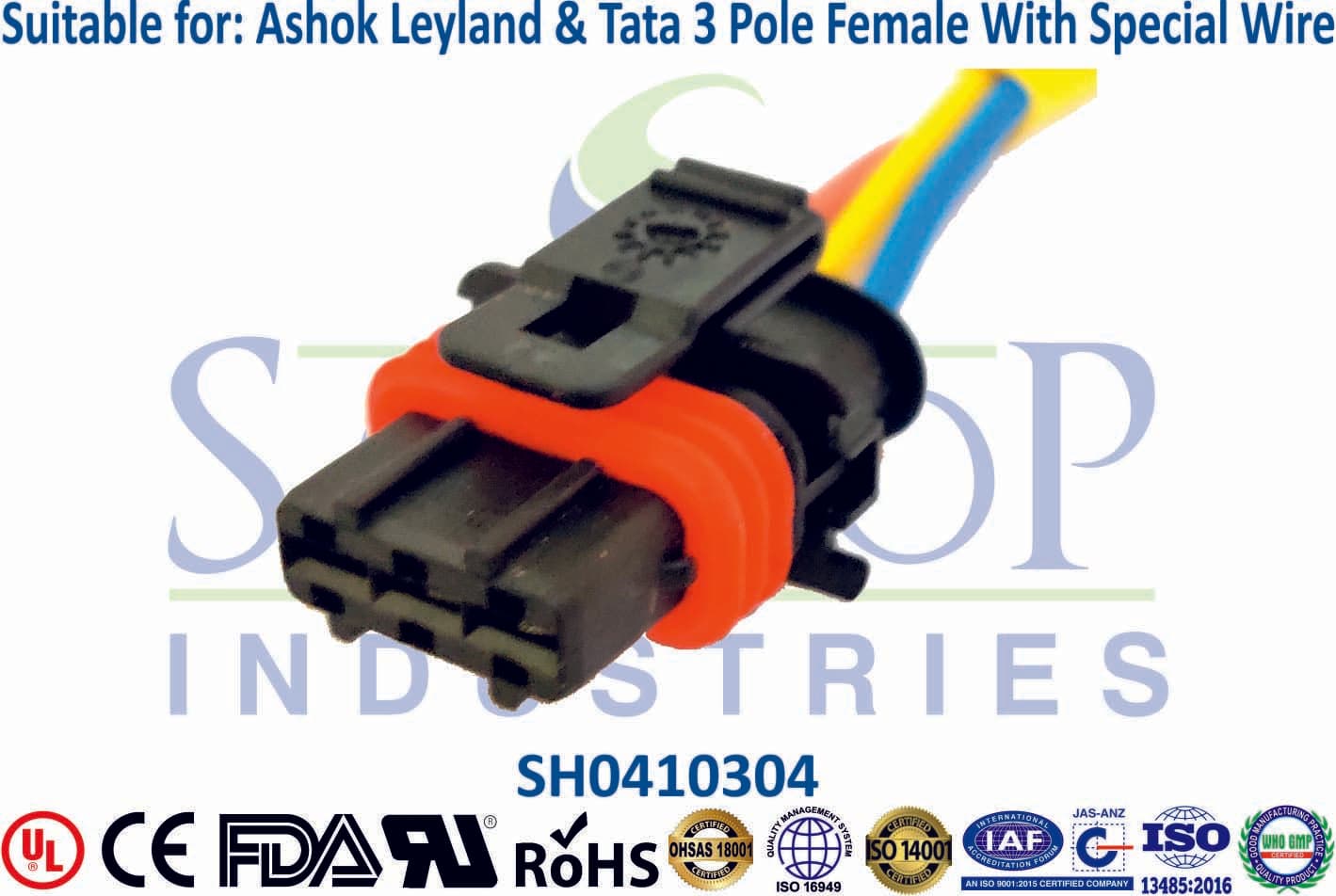 Ashok Leyland & Tata 3 Pole Female - Sensor - 1