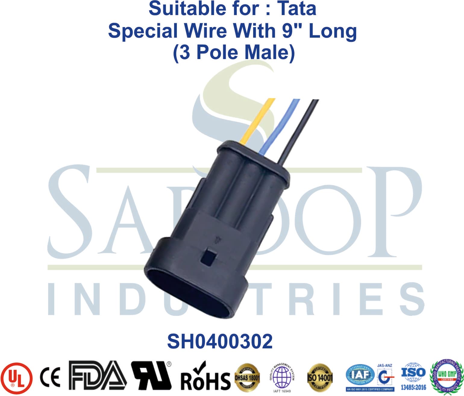 Tata 3 Pole Male - Super Sealed - 1
