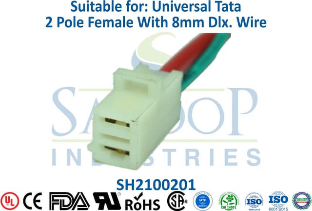Universal Tata 2 Pole Female - 8mm Wire