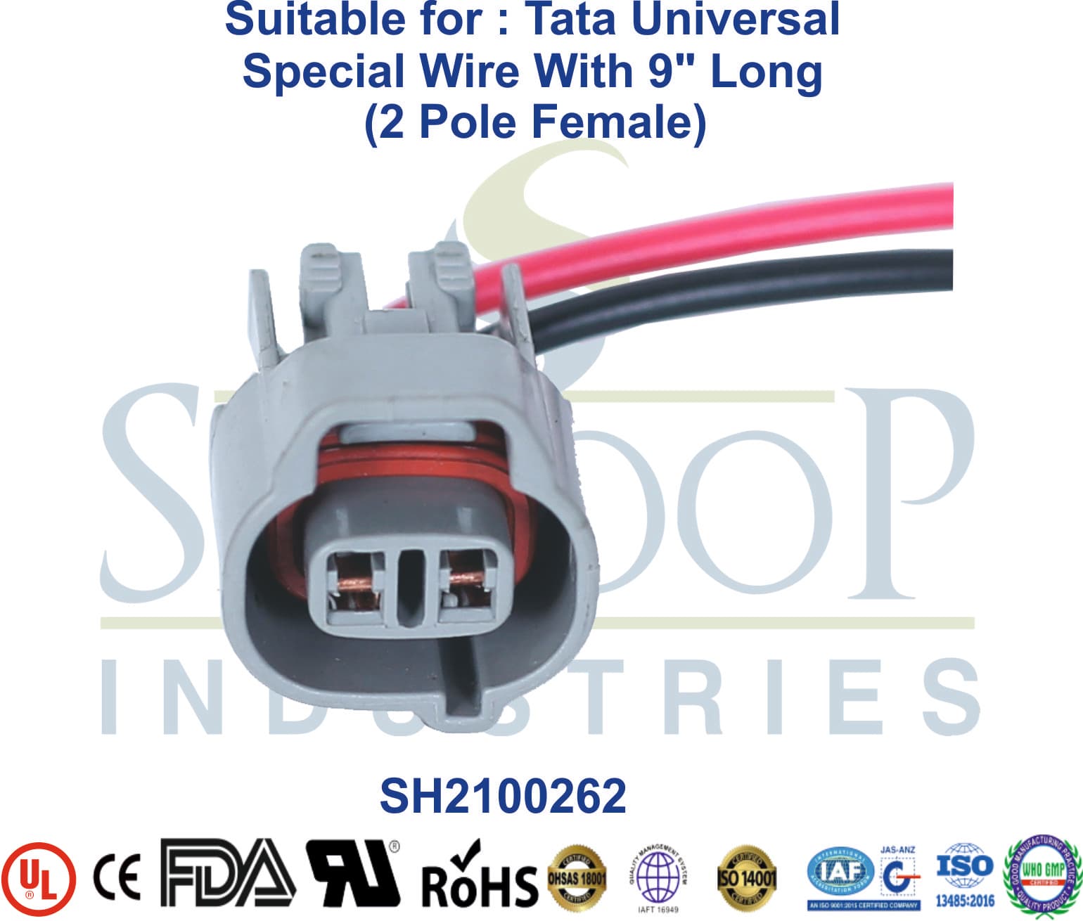 Universal Tata 2 Pole Female - Special Wire (Type 2) - 1