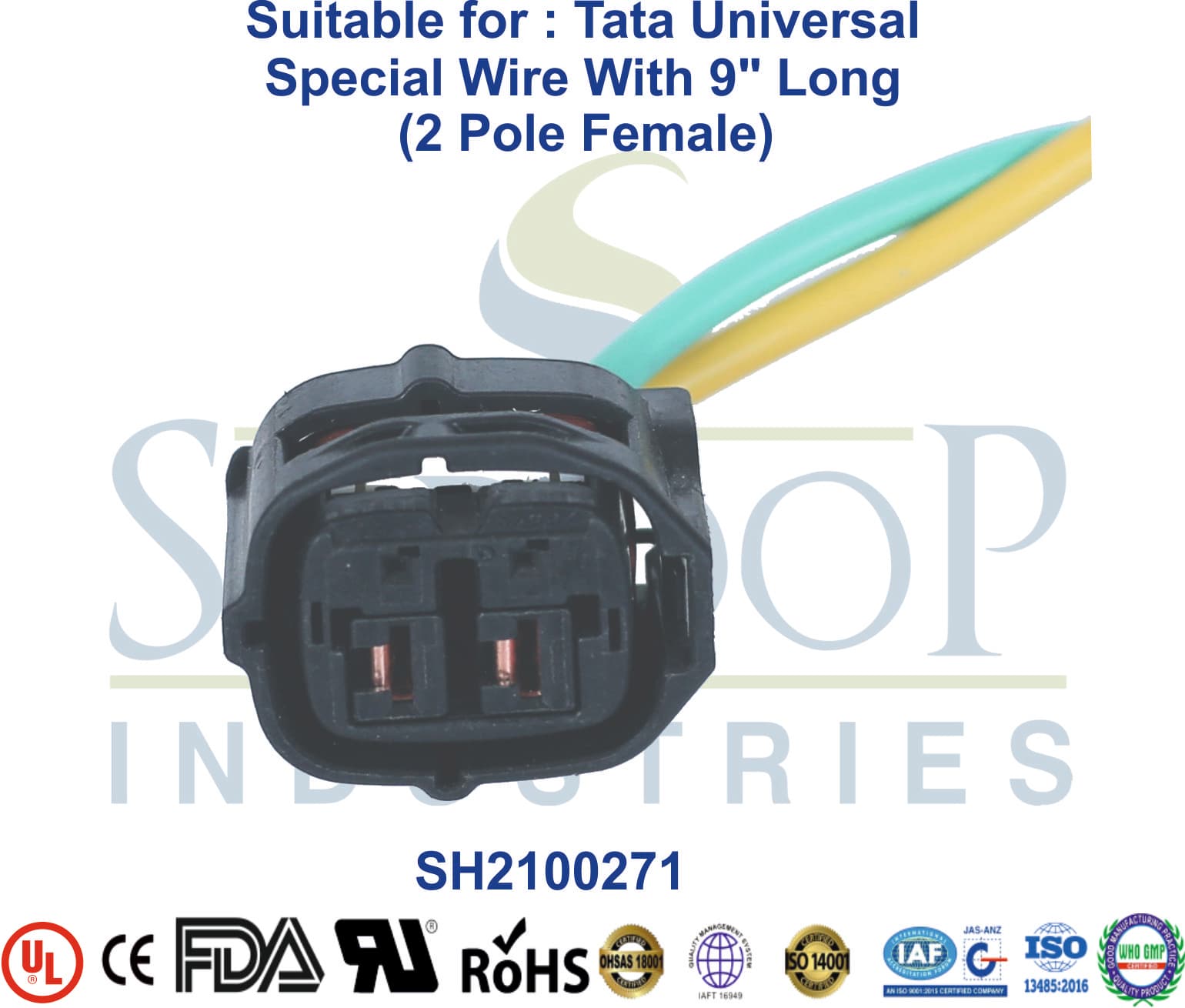 Universal Tata 2 Pole Female - Special Wire (Type 4) - 1