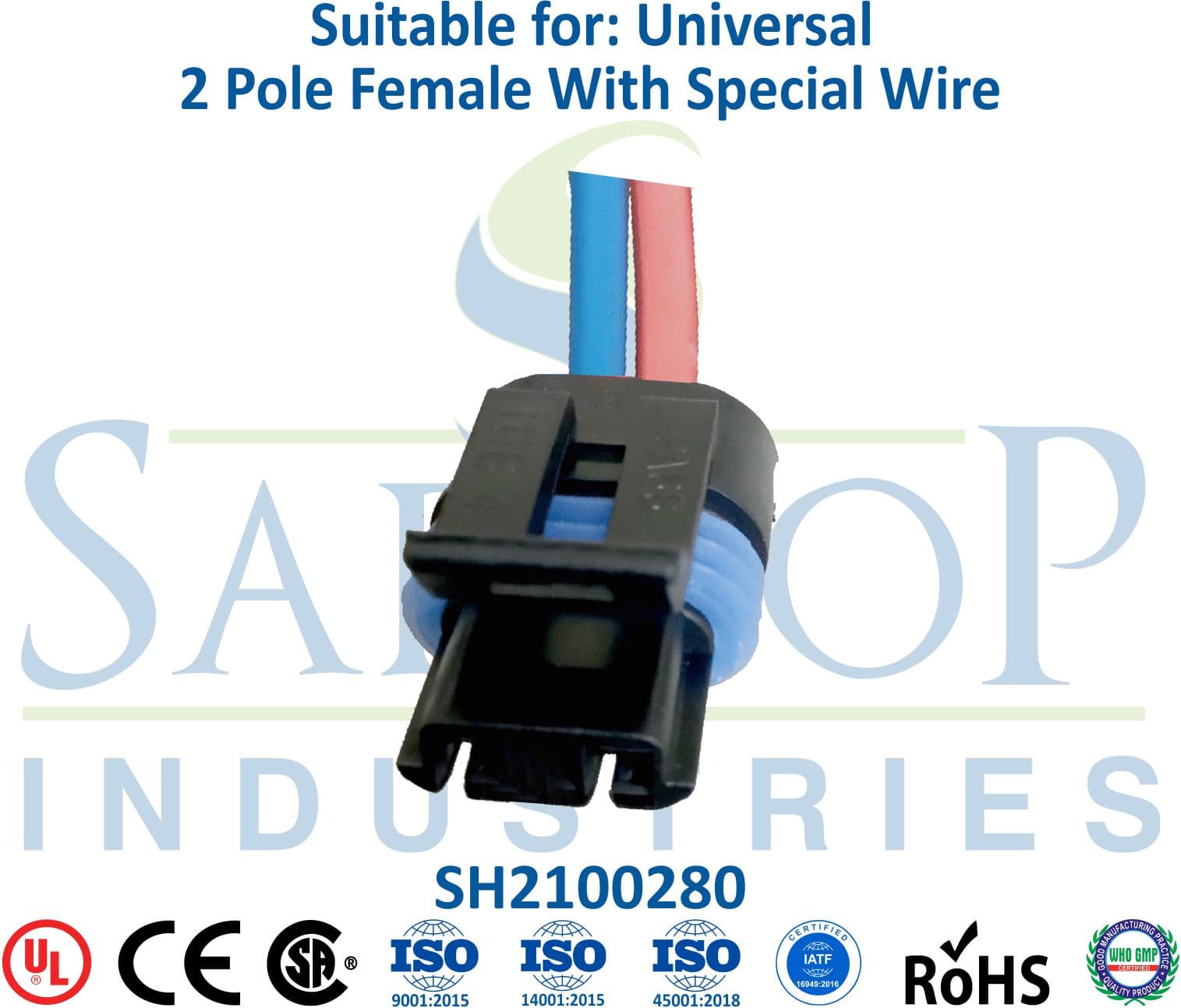 Universal 2 Pole Female - Special Wire (Type 3) - 1