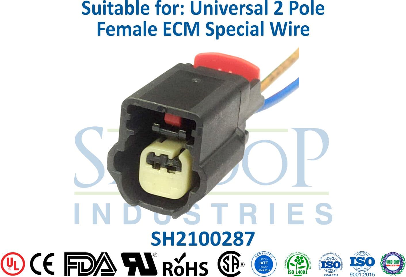 Universal 2 Pole Female - ECM Special Wire (Type 3) - 1