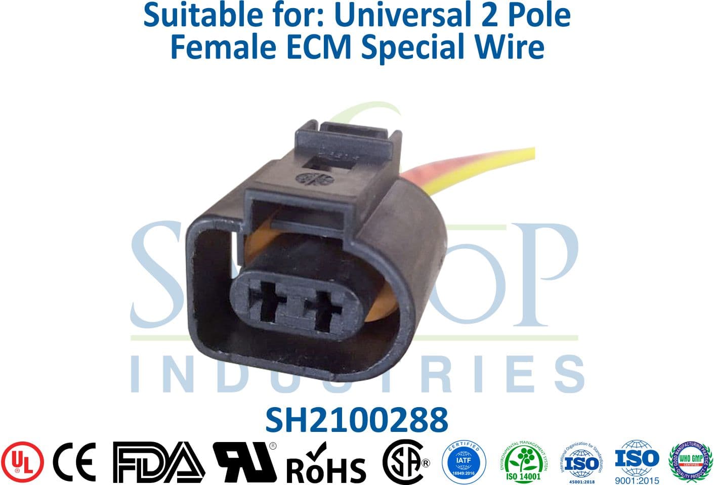 Universal 2 Pole Female - ECM Special Wire (Type 4) - 1