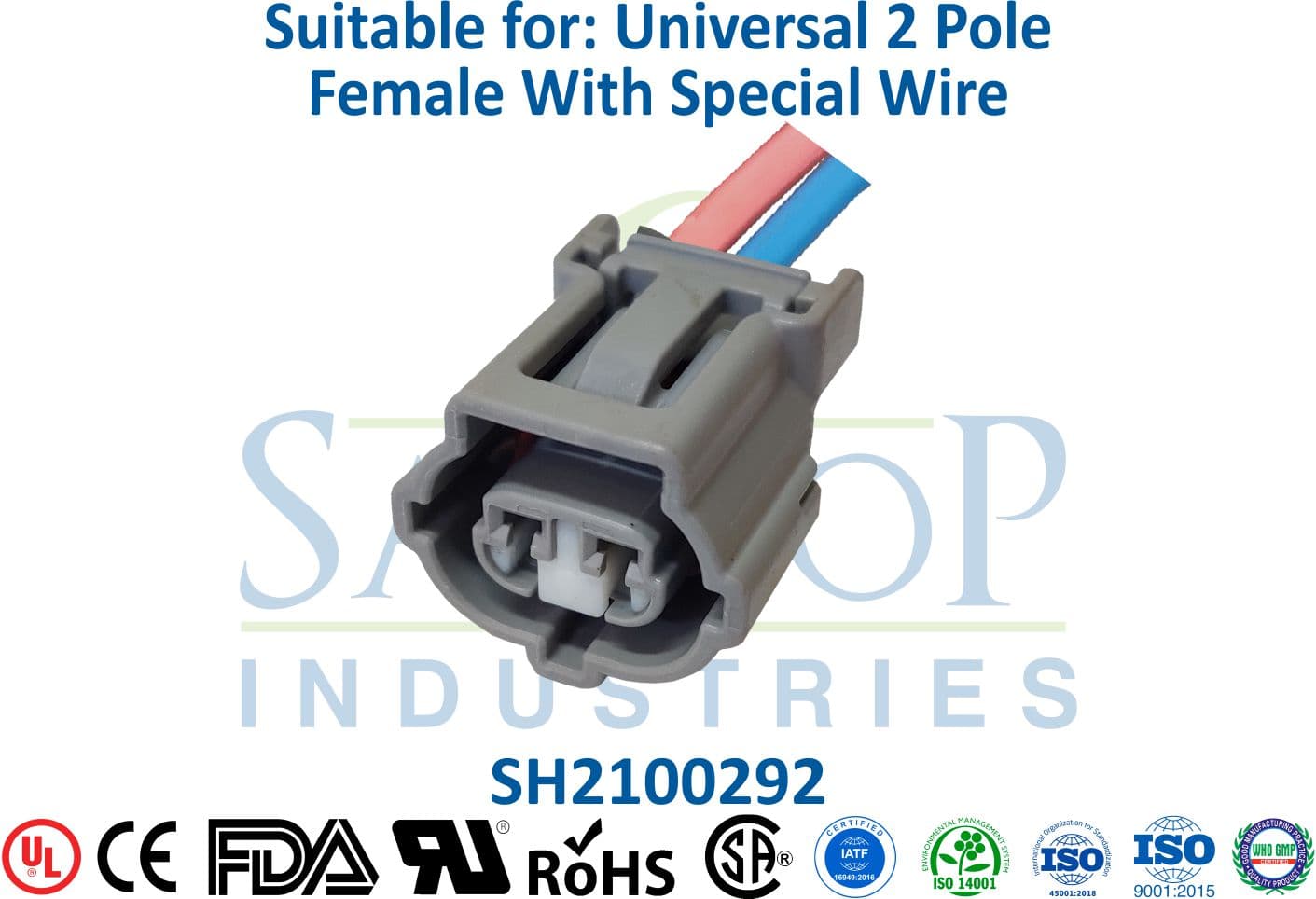 Indica Diesel Fuse 2 Pole Female - 8mm Wire - 1